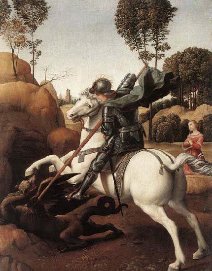 RAFFAELLO Sanzio St George and the Dragon Sweden oil painting art